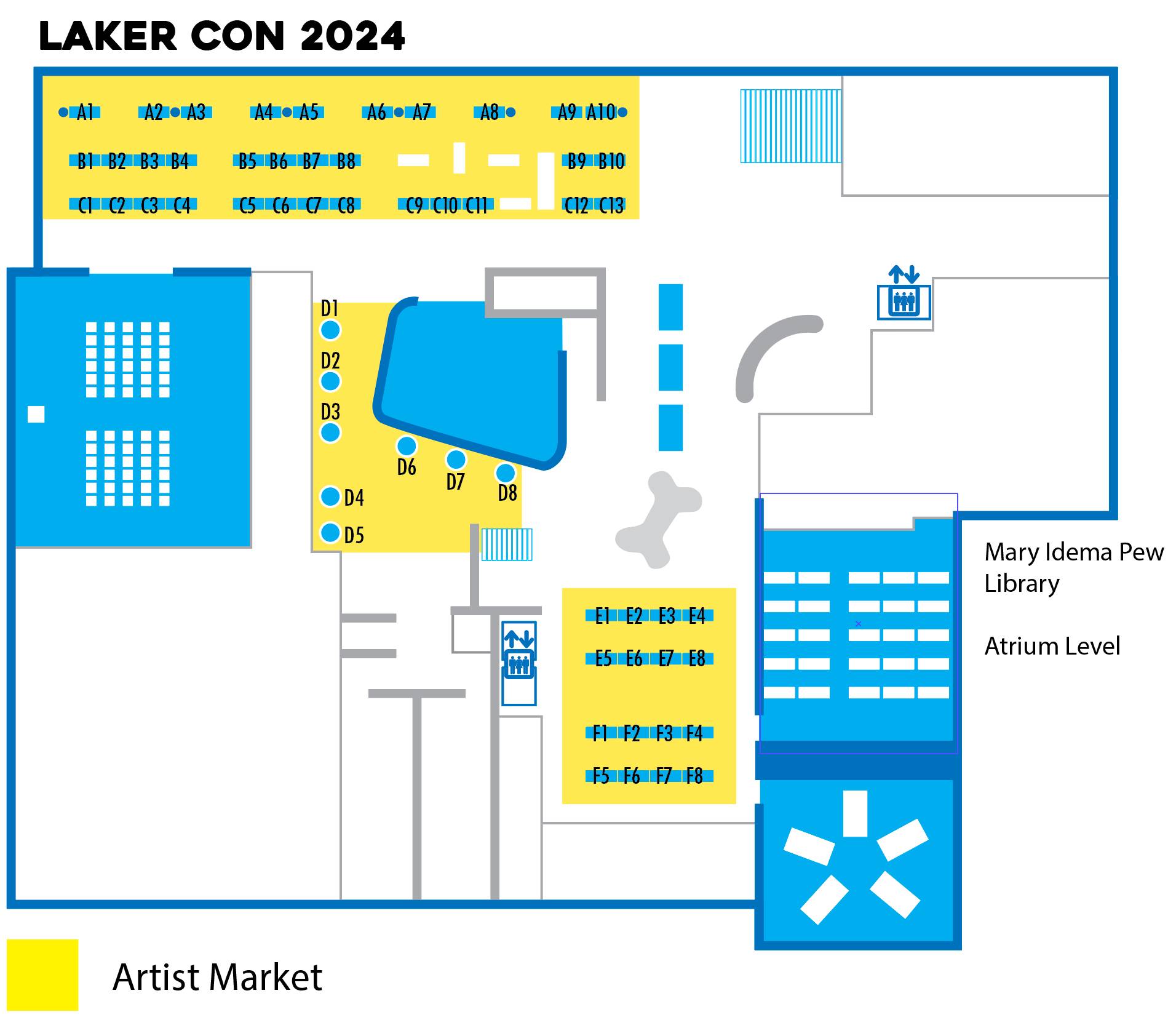 Artists Market map.